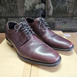 Johnston & Murphy Deep Burgundy Oxfords
